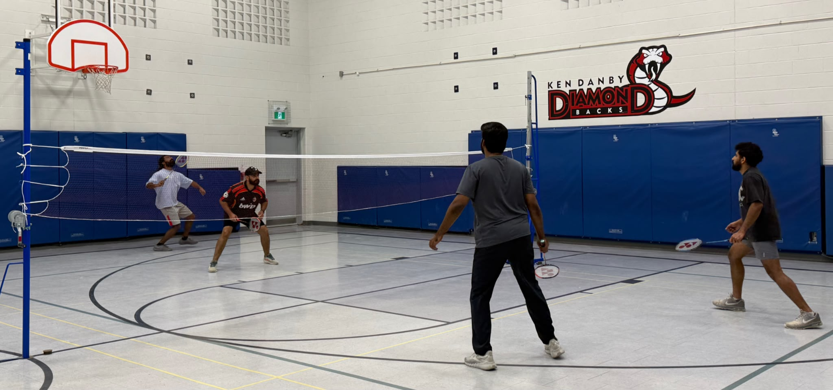 Guelph Tamil Society youth playing badminton
